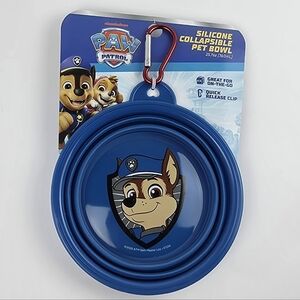 PAW Patrol Silicone Collapsible Pet Bowl - Blue